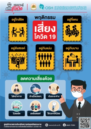 ลดพฤติกรรมเสี่ยงเลี่ยงโควิด 19